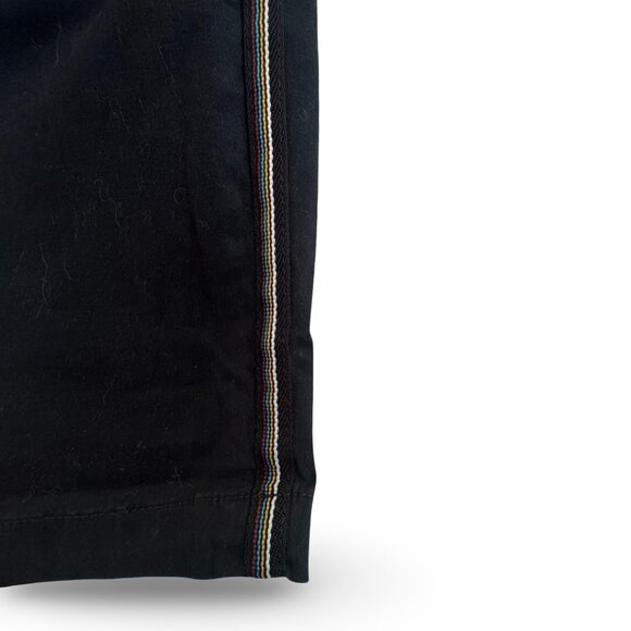 Cabi - The Peyton Multicolor Ribbon Side Stripe Black Pants - Women Size 8 - Picture 7 of 16